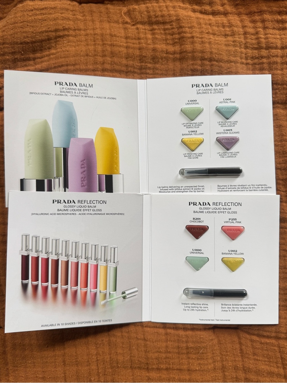 Prada Reflection and Balm samples